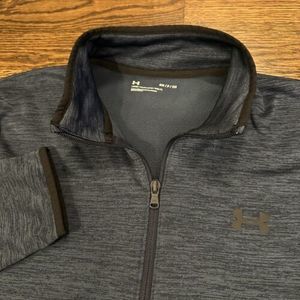 Under Armour Pullover Adult Medium Blue‎ Zip 1/4 Fleece Lined